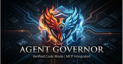 A contained sandbox with glowing code and policy gates, symbolizing governed execution